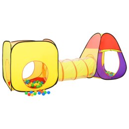 Namiot do zabawy z 250 piłeczkami, kolorowy, 255x80x100 cm