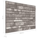 Panele ścienne 3D, wzór ciemnoszarej cegły, 10 szt., EPS