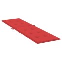 Poduszka na leżak, czerwona, (75+105)x50x3 cm