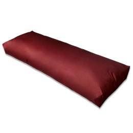 Wyściełana poduszka na oparcie, 120x40x10 cm, ciemnoczerwone