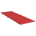 Poduszka na leżak, czerwona, 186x58x3 cm, tkanina Oxford