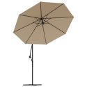 Zamienne pokrycie parasola ogrodowego, kolor taupe, 300 cm