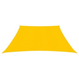 Żagiel przeciwsłoneczny, 160 g/m², żółty, 3/4x3 m, HDPE