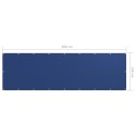 Parawan balkonowy, niebieski, 120x400 cm, tkanina Oxford