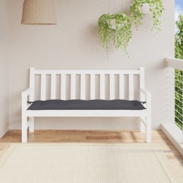 Poduszka na ławkę ogrodową, antracytowa, 150x50x7 cm, tkanina