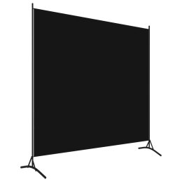 Parawan 1-panelowy, czarny, 175 x 180 cm