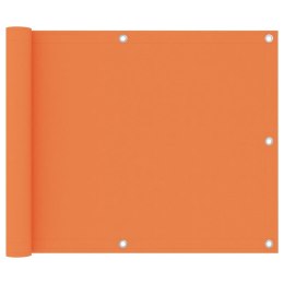 Parawan balkonowy, pomarańczowy, 75x500 cm, tkanina Oxford