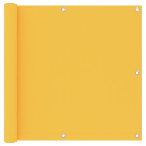 Parawan balkonowy, żółty, 90x600 cm, tkanina Oxford