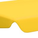 Zadaszenie do huśtawki ogrodowej, żółte, 188/168x110/145 cm