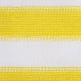 Parawan balkonowy, żółto-biały, 120x500 cm, HDPE