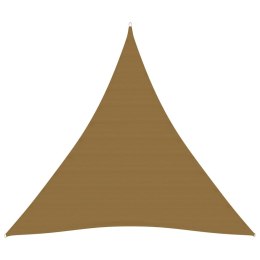 Żagiel przeciwsłoneczny, 160 g/m², taupe, 4,5x4,5x4,5m, HDPE