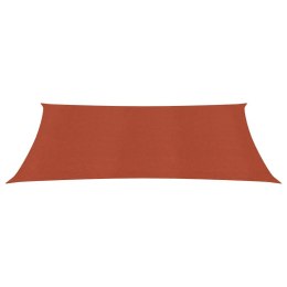 Żagiel przeciwsłoneczny, 160 g/m², terakotowy, 2x4,5 m, HDPE