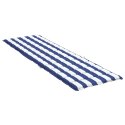 Poduszka na leżak, niebiesko-białe paski, tkanina Oxford