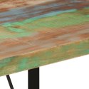 Stolik barowy, 110x55x107 cm, lite drewno z odzysku i żelazo