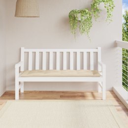 Poduszka na ławkę ogrodową, beżowa, 150x50x7 cm, tkanina