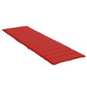 Poduszka na leżak, czerwona, 200x60x3 cm, tkanina Oxford