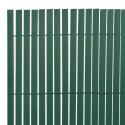 Dwustronne ogrodzenie ogrodowe, PVC, 90x300 cm, zielone