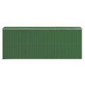Szopa ogrodowa, zielona, 192x523x223 cm, stal galwanizowana