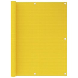 Parawan balkonowy, żółty, 120x300 cm, HDPE
