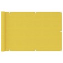 Parawan balkonowy, żółty, 90x400 cm, HDPE