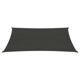 Żagiel przeciwsloneczny, 160 g/m², antracytowy, 2,5x3,5 m, HDPE