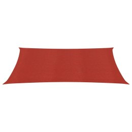 Żagiel przeciwsłoneczny, 160 g/m², czerwony, 2x4,5 m, HDPE