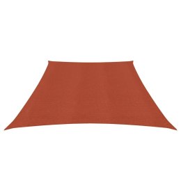 Żagiel przeciwsłoneczny, 160 g/m², terakotowy, 3/4x2 m, HDPE