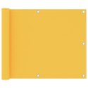 Parawan balkonowy, żółty, 75x400 cm, tkanina Oxford
