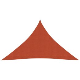 Żagiel przeciwsłoneczny, 160 g/m², terakota, 3,5x3,5x4,9m, HDPE