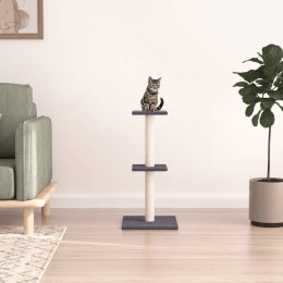 Drapak dla kota z sizalowymi słupkami, ciemnoszary, 73 cm