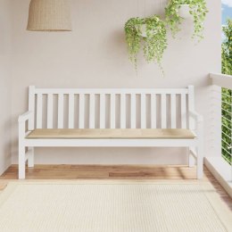 Poduszka na ławkę ogrodową, beżowa, 180x50x3 cm, tkanina