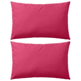 Poduszki na zewnątrz, 2 sztuki, 60x40 cm, kolor różowy