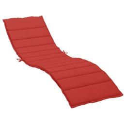 Poduszka na leżak, czerwona, 200x70x3 cm, tkanina Oxford