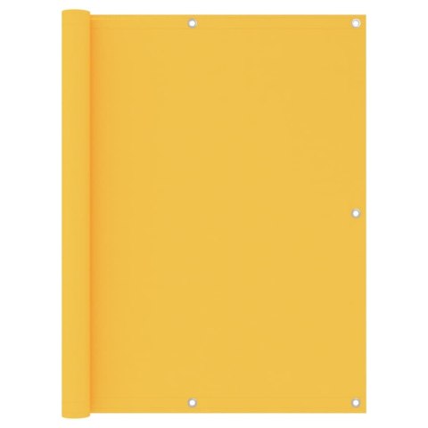 Parawan balkonowy, żółty, 120x500 cm, tkanina Oxford