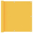 Parawan balkonowy, żółty, 90x500 cm, tkanina Oxford