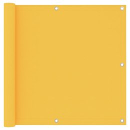 Parawan balkonowy, żółty, 90x500 cm, tkanina Oxford