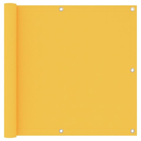 Parawan balkonowy, żółty, 90x300 cm, tkanina Oxford