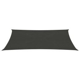 Żagiel przeciwsłoneczny, 160 g/m², antracytowy, 2x5 m, HDPE