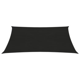 Żagiel przeciwsłoneczny, 160 g/m², czarny, 3,5x4,5 m, HDPE