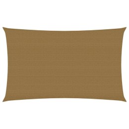 Żagiel przeciwsłoneczny, 160 g/m², kolor taupe, 2x4,5 m, HDPE