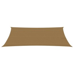 Żagiel przeciwsłoneczny, 160 g/m², kolor taupe, 2x4,5 m, HDPE