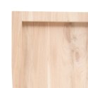 Blat do łazienki, 120x30x6 cm, surowe lite drewno