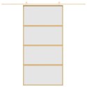 Drzwi przesuwne, złote, 102,5x205 cm, mrożone szkło ESG