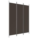 Parawan 3-panelowy, brązowy, 150x200 cm, tkanina