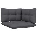 2-osobowa sofa ogrodowa z antracytowymi poduszkami, sosnowa