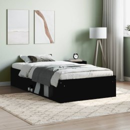 Rama łóżka, czarna, 100x200 cm