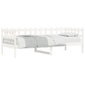  Łóżko dzienne, białe, 80x200 cm, lite drewno sosnowe