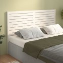  Wezgłowie łóżka, białe, 186x4x100 cm, lite drewno sosnowe