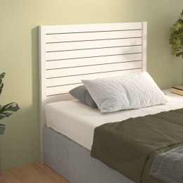  Wezgłowie łóżka, białe, 81x4x100 cm, lite drewno sosnowe