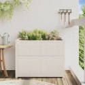  Donica ogrodowa, biała, 90x50x70 cm, lite drewno sosnowe